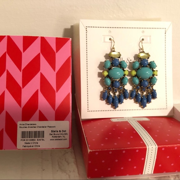 Stella &Dot Aviva Chandelier Earrings! - Picture 2 of 2